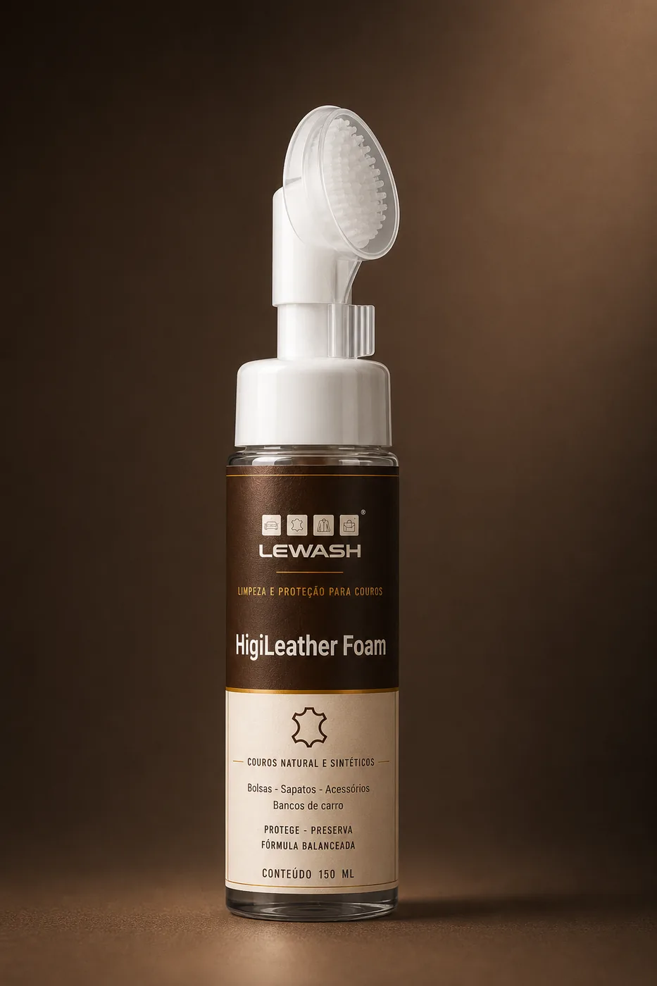 Frasco LeWash HigiLeather Foam, 150 ml