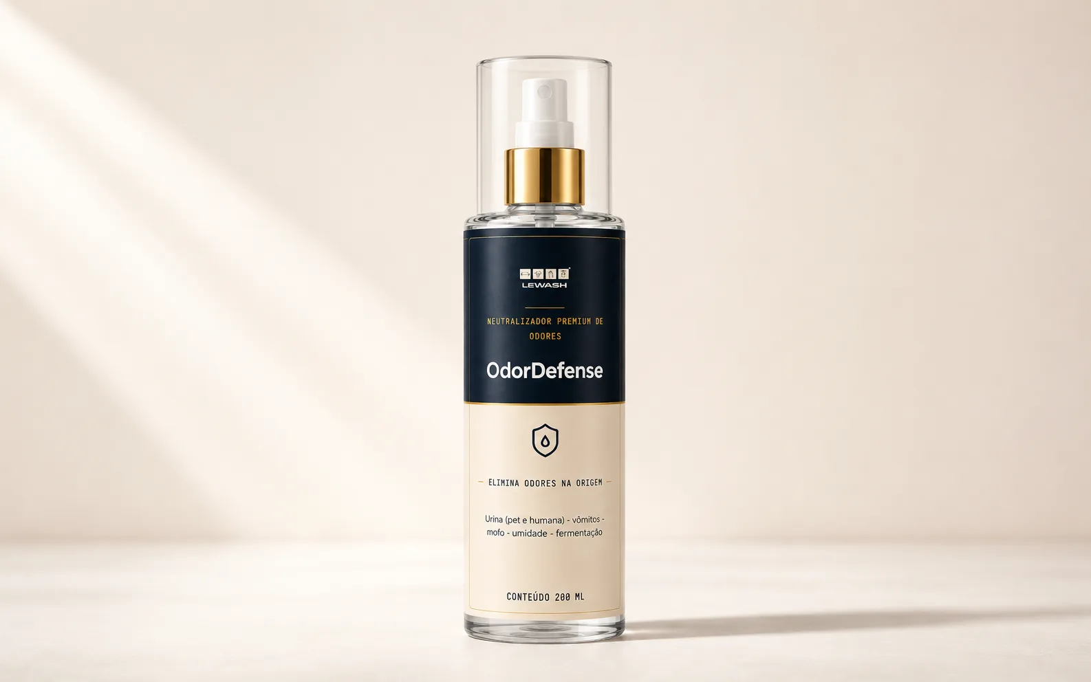 LeWash OdorDefense — neutralizador premium de odores, frasco de 200 ml